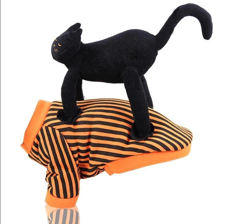 Halloween Pet Funny Top W/ black Cat Doll UK PET HOUSE