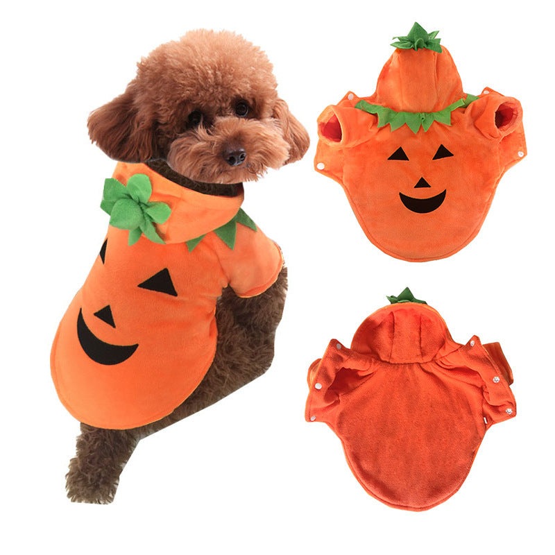 Halloween pet clothes pumpkin demon transformation costume UK PET HOUSE