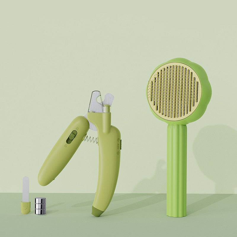 Hamburger & Sunflower Needle Comb for Pets (Multi Colors) UK PET HOUSE