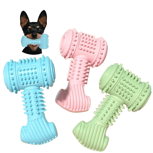 Hammer-Shaped Dog Chew Toy UK PET HOUSE