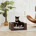 Indoor Outdoor Rattan Cat or Dog Elevated Rattan Bed ST-N10005-UK UK PET HOUSE