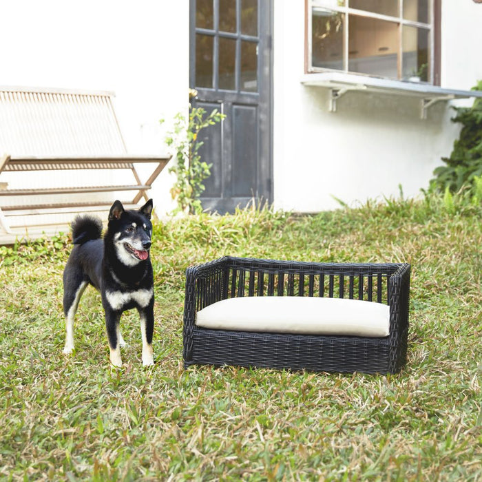 Indoor Outdoor Rattan Cat or Small Dog Bed Sofa Water Resistant UK PET HOUSE