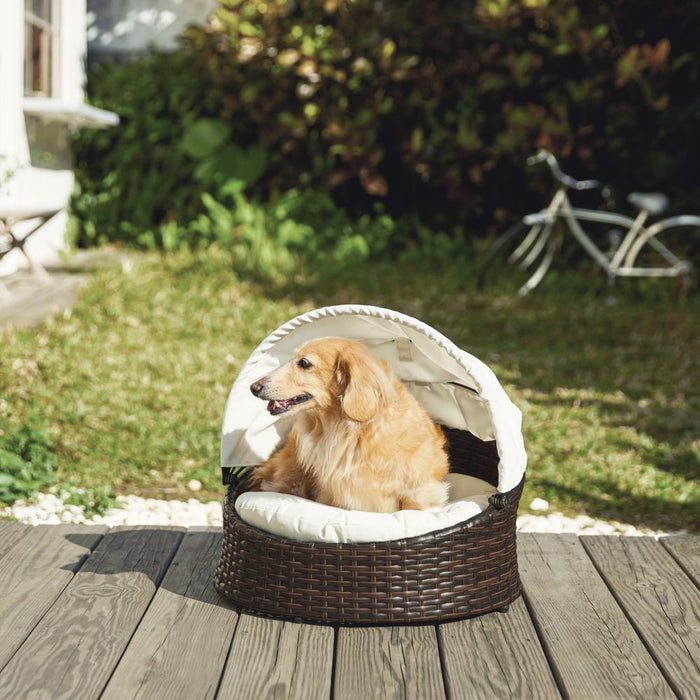 Indoor Outdoor Rattan Pet Bed UK PET HOUSE