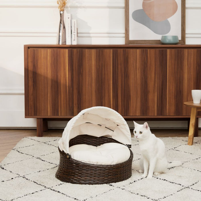 Indoor Outdoor Rattan Pet Bed UK PET HOUSE