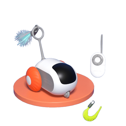 Interactive Pet Cat Dog Car Toy USB Charging (Crazy-Joy Car) UK PET HOUSE