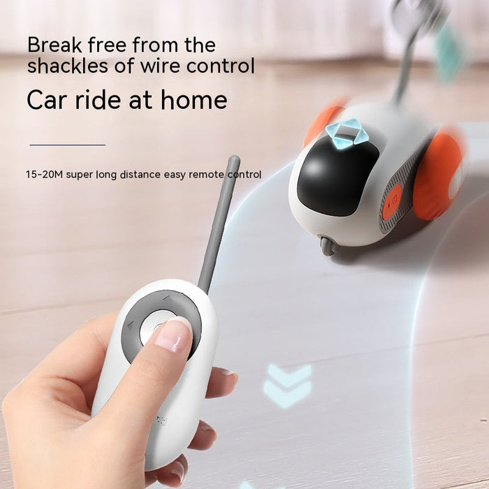 Interactive Pet Cat Dog Car Toy USB Charging (Crazy-Joy Car) UK PET HOUSE