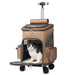 Luxurious Pet Carrier BackPack w/ Universal Wheel Trolley UK PET HOUSE