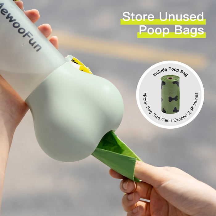 Mewoofun 2 in 1 Leak Proof Portable Water Food Bottle Includes Poop Bag UK PET HOUSE