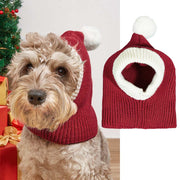 Pet Dog Cat Christmas Knitted Warm Fur Ball Hat UK PET HOUSE