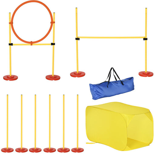 Outdoor 4 PCs Dog Pet Agility Training Equipment Backyard Starter Course Set UK PET HOUSE