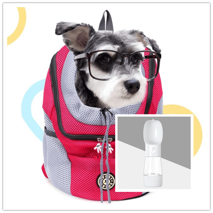 Pet Carrier Backpack w/ Water Bottle UK PET HOUSE