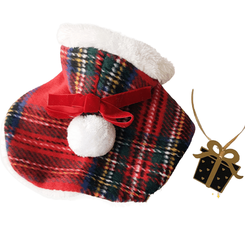 Pet Cat Dog Christmas Cape with Hoodie UK PET HOUSE