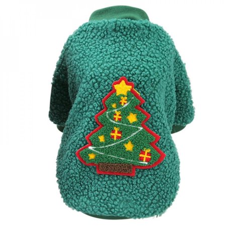 Pet Cat Dog Christmas Tree Cotton Coats for Small Medium-sized Pet UK PET HOUSE