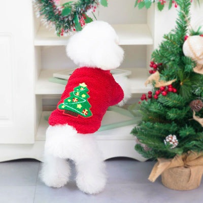 Pet Cat Dog Christmas Tree Cotton Coats for Small Medium-sized Pet UK PET HOUSE