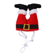Pet Christmas Hat Upside-down Santa Legs UK PET HOUSE