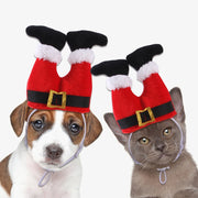 Pet Christmas Hat Upside-down Santa Legs UK PET HOUSE