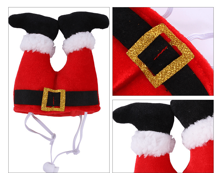 Pet Christmas Hat Upside-down Santa Legs UK PET HOUSE