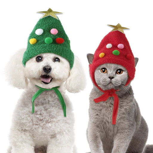 Pet Christmas Tree Shaped Hat UK PET HOUSE