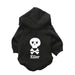 Pet Clothes Costume Halloween Fleece Black Skull Hoodie UK PET HOUSE