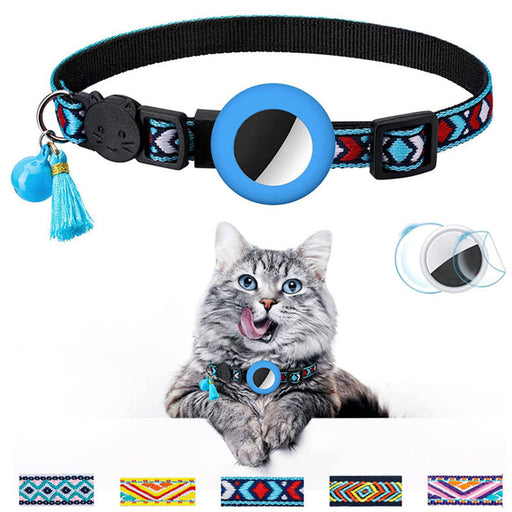 Pet Collar Geometric Pattern With Bell UK PET HOUSE