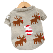 Pet Dog Christmas Sweater (Grey) UK PET HOUSE