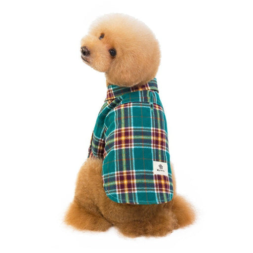 Pet Leisure Plaid Shirt Pet Clothes Shirt UK PET HOUSE