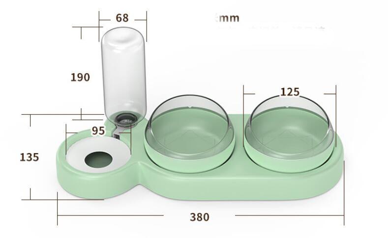 Pet Neck-guard Feeder Automatic Drinking Fountain UK PET HOUSE