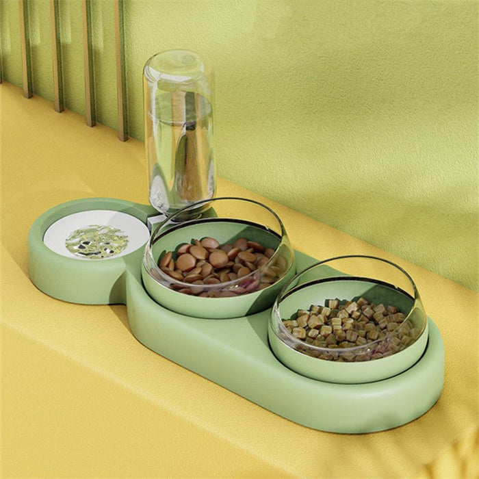 Pet Neck-guard Feeder Automatic Drinking Fountain UK PET HOUSE