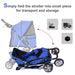 Pet Stroller Cat Dog Jogger Puppy Pushchair Travel Cart Carrier Walk 4 Wheels UK PET HOUSE