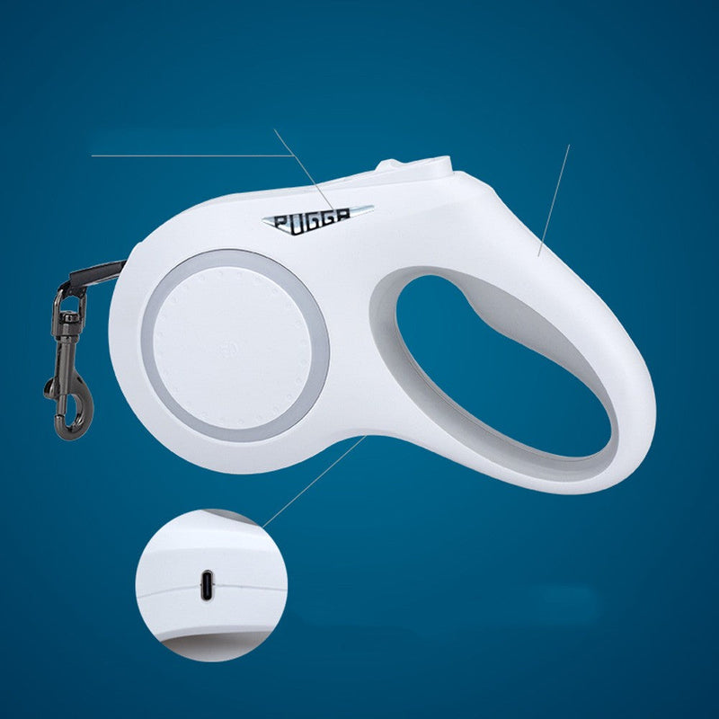 Pet Telescopic Traction Rope With Lights UK PET HOUSE