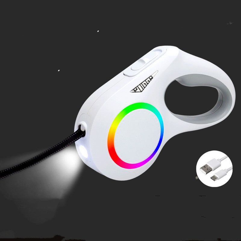 Pet Telescopic Traction Rope With Lights UK PET HOUSE