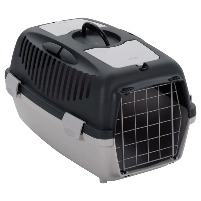 Pet Transport Box Grey and Black UK PET HOUSE