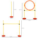 Portable Pet Agility Training Obstacle Set for Jumping Pole,Ring,Turnstile poles UK PET HOUSE