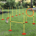 Portable Pet Agility Training Obstacle Set for Jumping Pole,Ring,Turnstile poles UK PET HOUSE