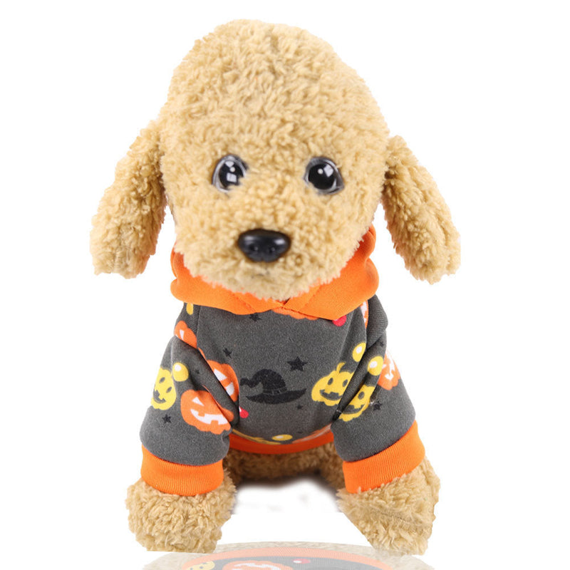 Pumpkin Lamp Pet Dog Cat Costume Funny Halloween Christmas Clothes UK PET HOUSE