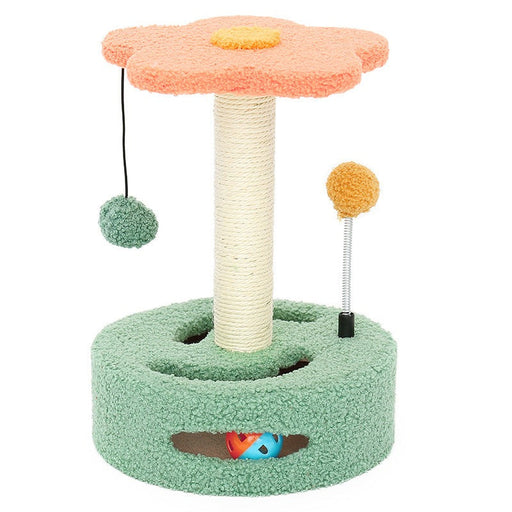 Purrfect Sunflower Scratch 'n' Play Board Grinding Cat Toy UK PET HOUSE
