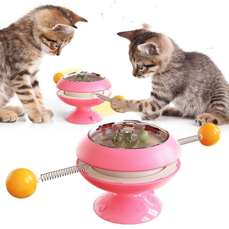 Rotatable Catnip Interactive Training Toy For Cats UK PET HOUSE