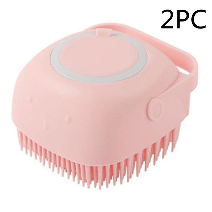 Silicone Pet Dog Cat Shampoo Bath Massage Brush UK PET HOUSE