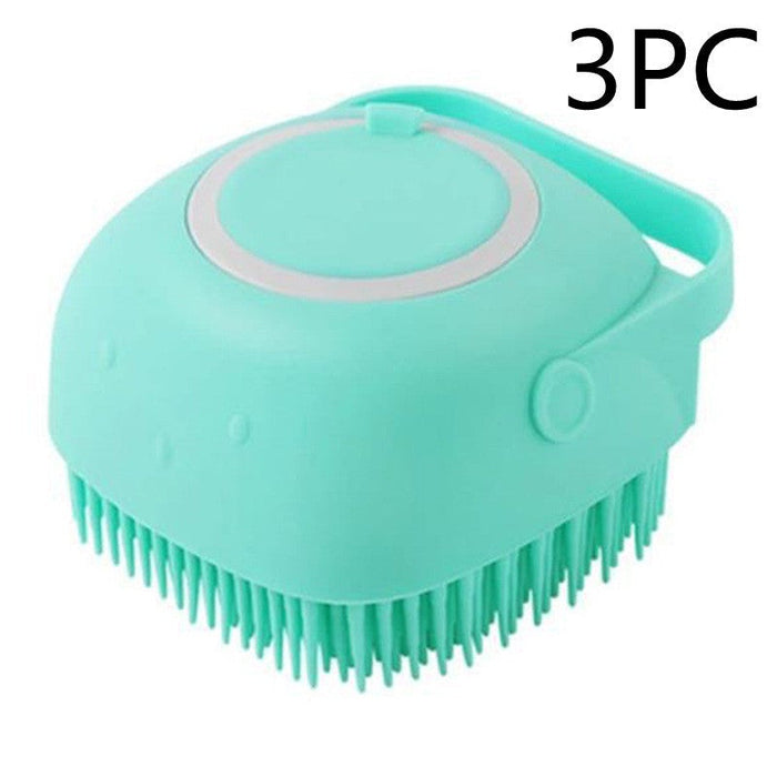 Silicone Pet Dog Cat Shampoo Bath Massage Brush UK PET HOUSE