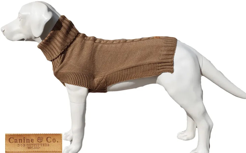 The Jazz Dog Jumper in Camel UK PET HOUSE