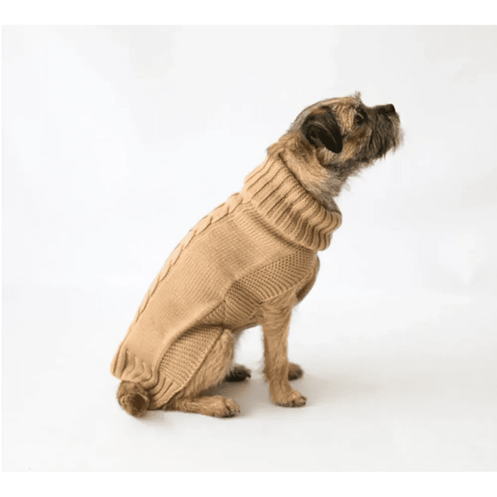 The Jazz Dog Jumper in Camel UK PET HOUSE