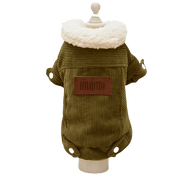 Winter Dog Soft Jacket (Green & Pink) UK PET HOUSE