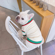 Striped Knitted Winter Pet Sweater – Warm Dog & Cat Cardigan for Bichon, Schnauzer & Small Breed UK PET HOUSE