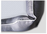 Removable Washable Dog and Cat Bed – Grey Plush Pet Sofa for Medium & Large Pets DOG n KITTY