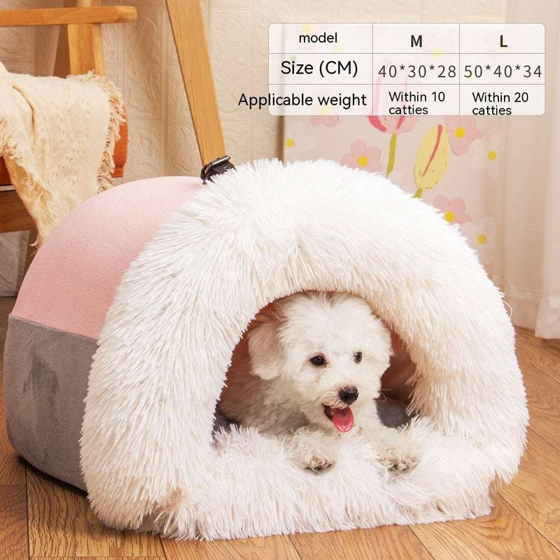 Cozy Portable Pet Nest – Moisture-Proof Warm Bed for All Seasons UK PET HOUSE