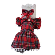 Pet Cat Universal Christmas Skirt Clothing Unbranded