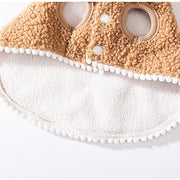 Christmas Pet Dog Cat Reindeer Cape – Warm & Thickened Autumn/Winter Clothes for Small Dogs and Cats UK PET HOUSE