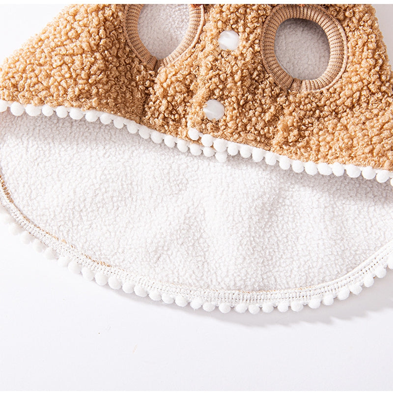 Christmas Pet Dog Cat Reindeer Cape – Warm & Thickened Autumn/Winter Clothes for Small Dogs and Cats UK PET HOUSE