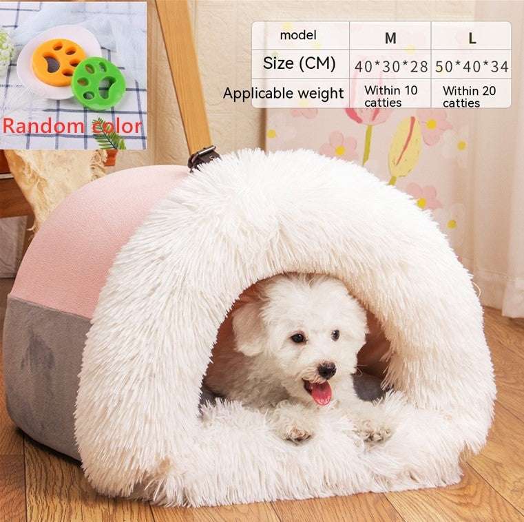 Cozy Portable Pet Nest – Moisture-Proof Warm Bed for All Seasons UK PET HOUSE