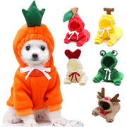 Pet Cat Dog Cute Fruit Hoodies Costume Winter Warm Fleece Unbranded